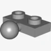 PLATE 1X2 BALL Ø5.9 MIDDLE X 100
