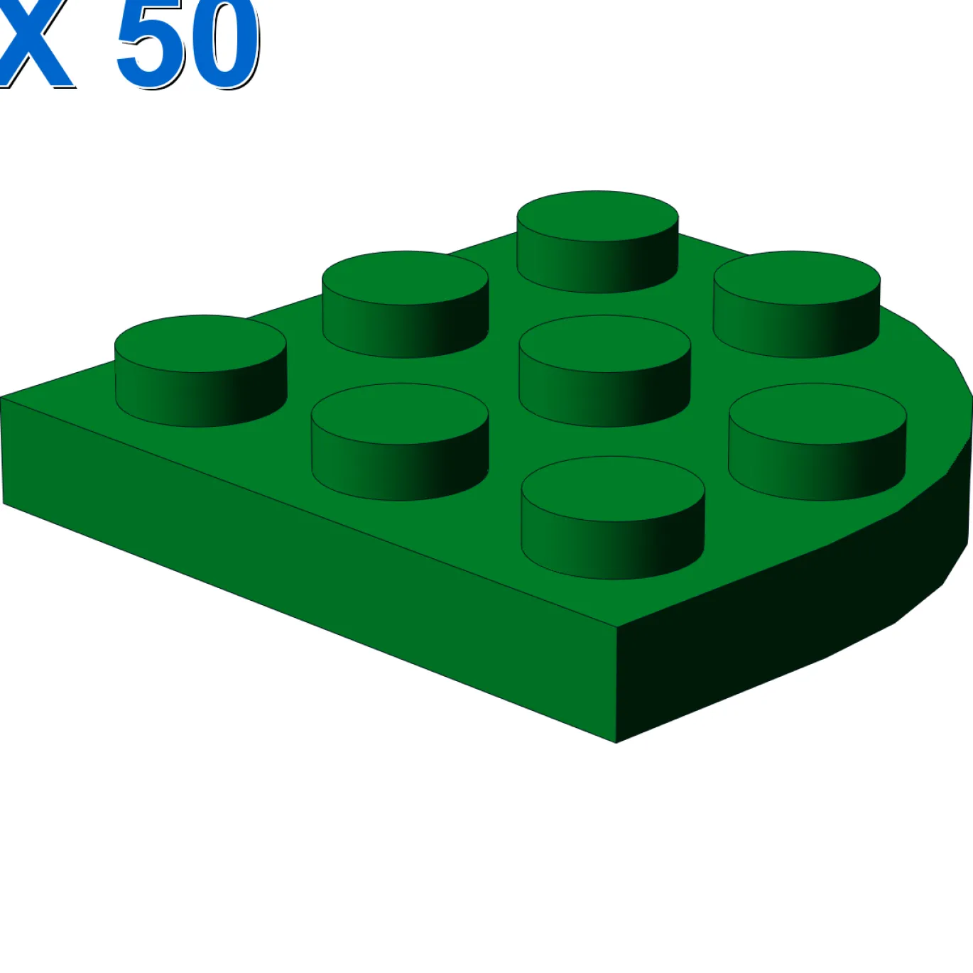 PLATE 3X3, 1/4 CIRCLE X 50