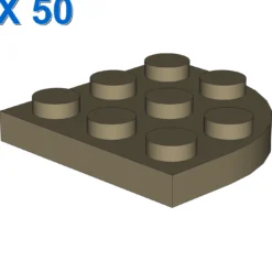 PLATE 3X3, 1/4 CIRCLE X 50