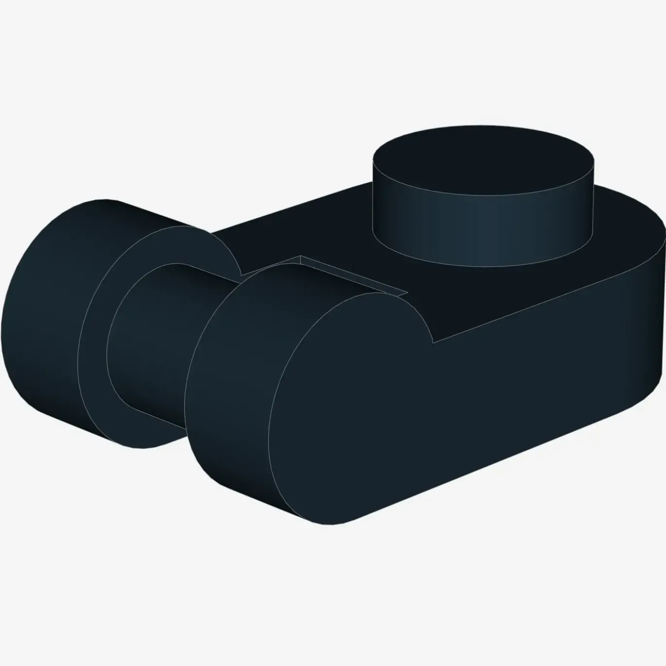 PLATE 1X1 ROUND W/3.2 SHAFT X 200