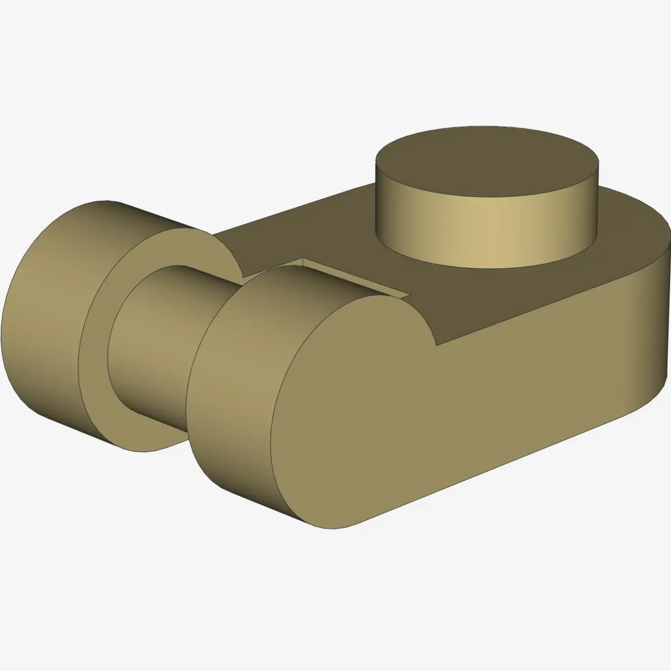 PLATE 1X1 ROUND W/3.2 SHAFT X 200