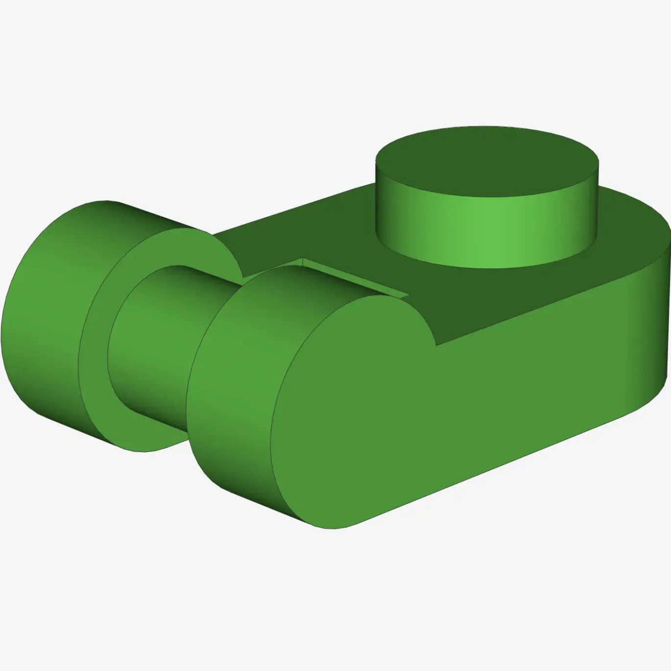 PLATE 1X1 ROUND W/3.2 SHAFT X 200