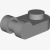 PLATE 1X1 ROUND W/3.2 SHAFT X 200
