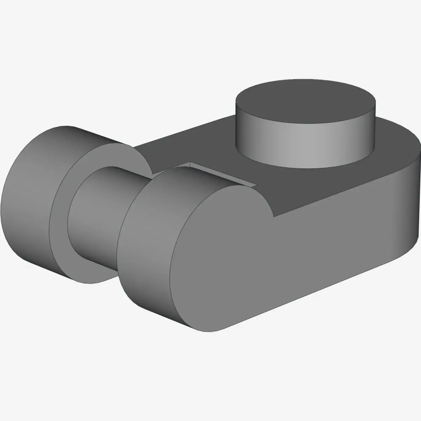 PLATE 1X1 ROUND W/3.2 SHAFT X 200