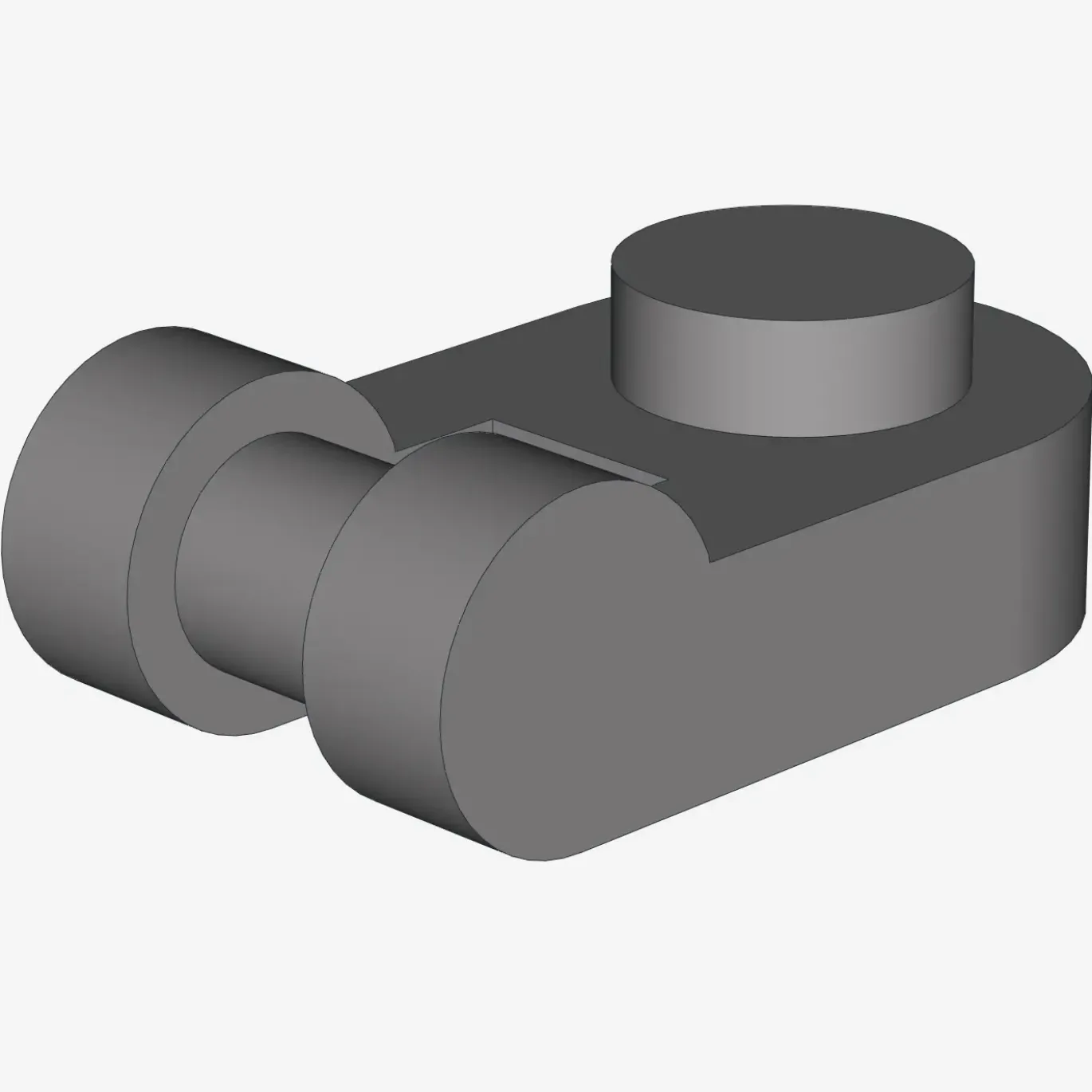 PLATE 1X1 ROUND W/3.2 SHAFT X 200