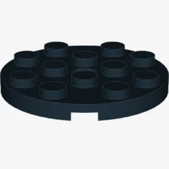 PLATE 4X4 ROUND W. SNAP X 25