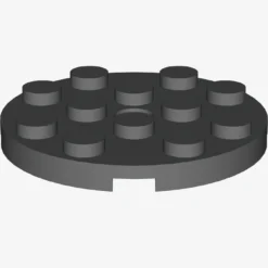 PLATE 4X4 ROUND W. SNAP X 25