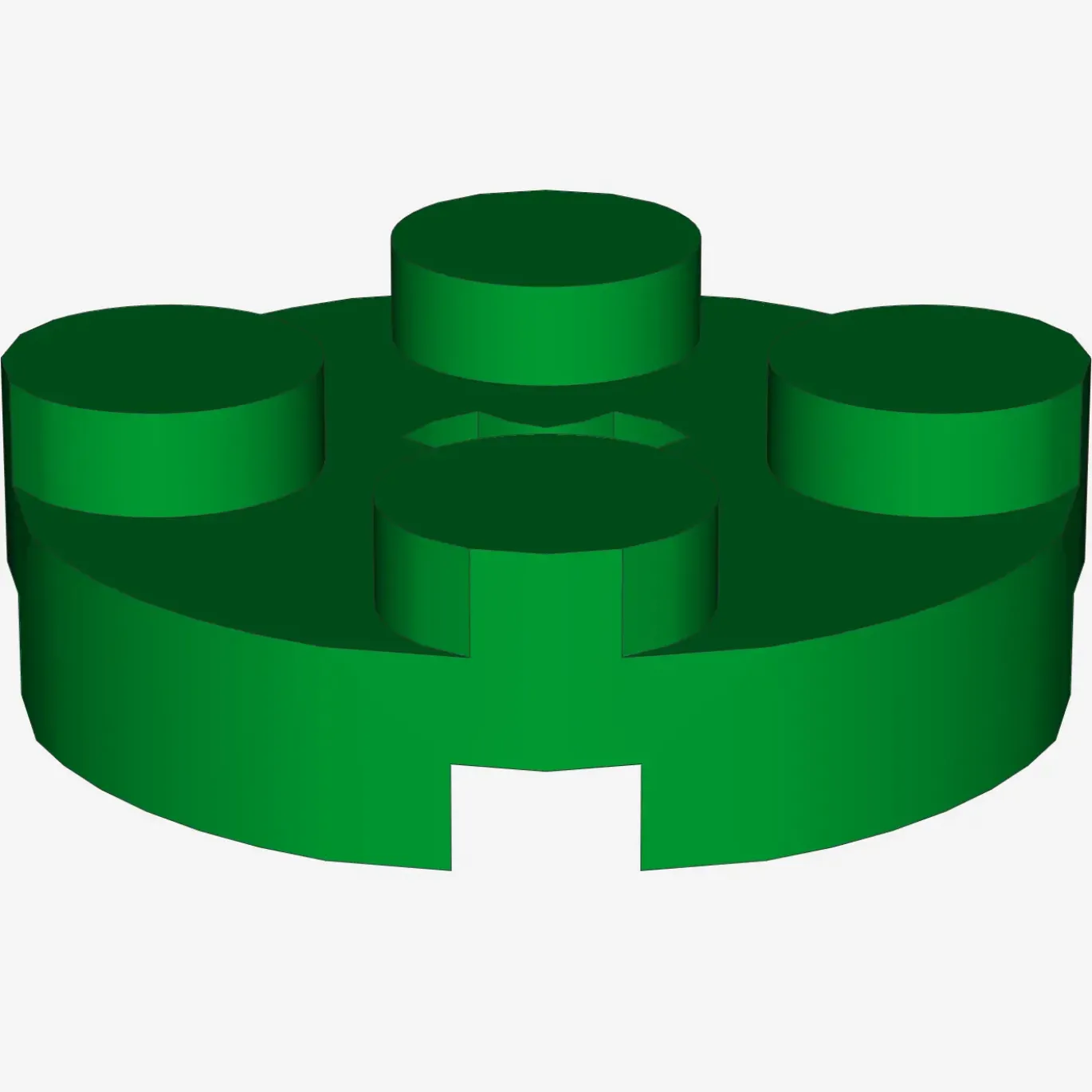 PLATE 2X2 ROUND X 100