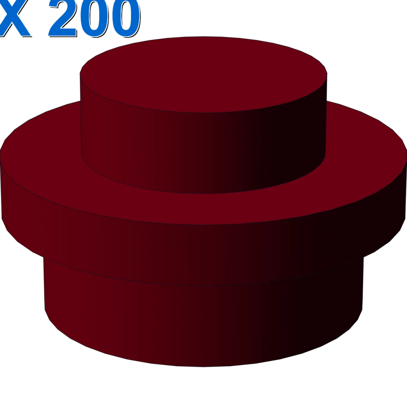 PLATE 1X1 ROUND X 200