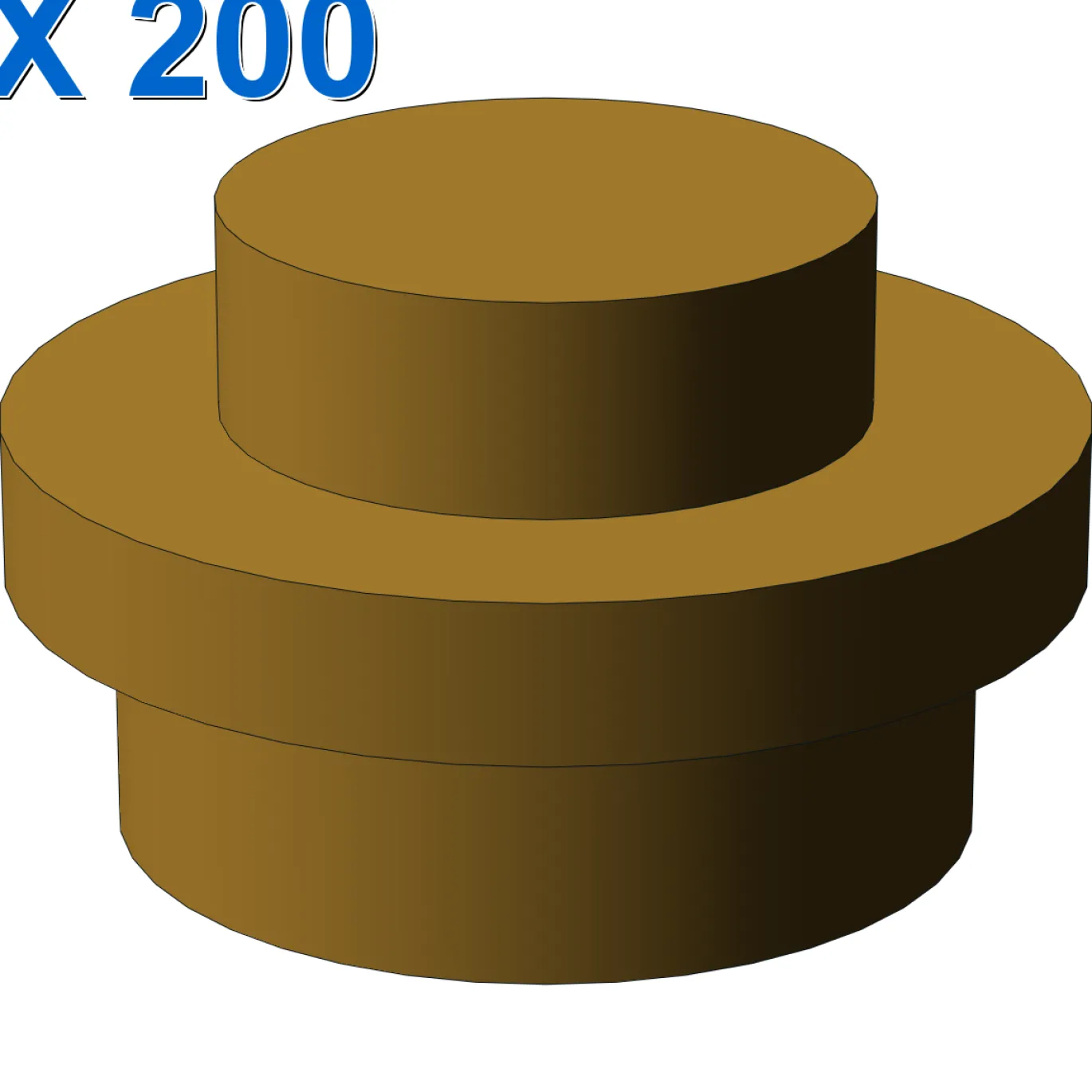 PLATE 1X1 ROUND X 200
