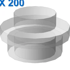 PLATE 1X1 ROUND X 200