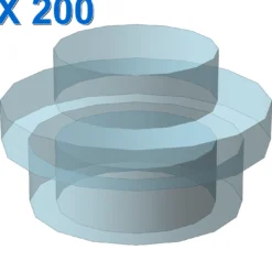 PLATE 1X1 ROUND X 200
