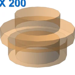 PLATE 1X1 ROUND X 200