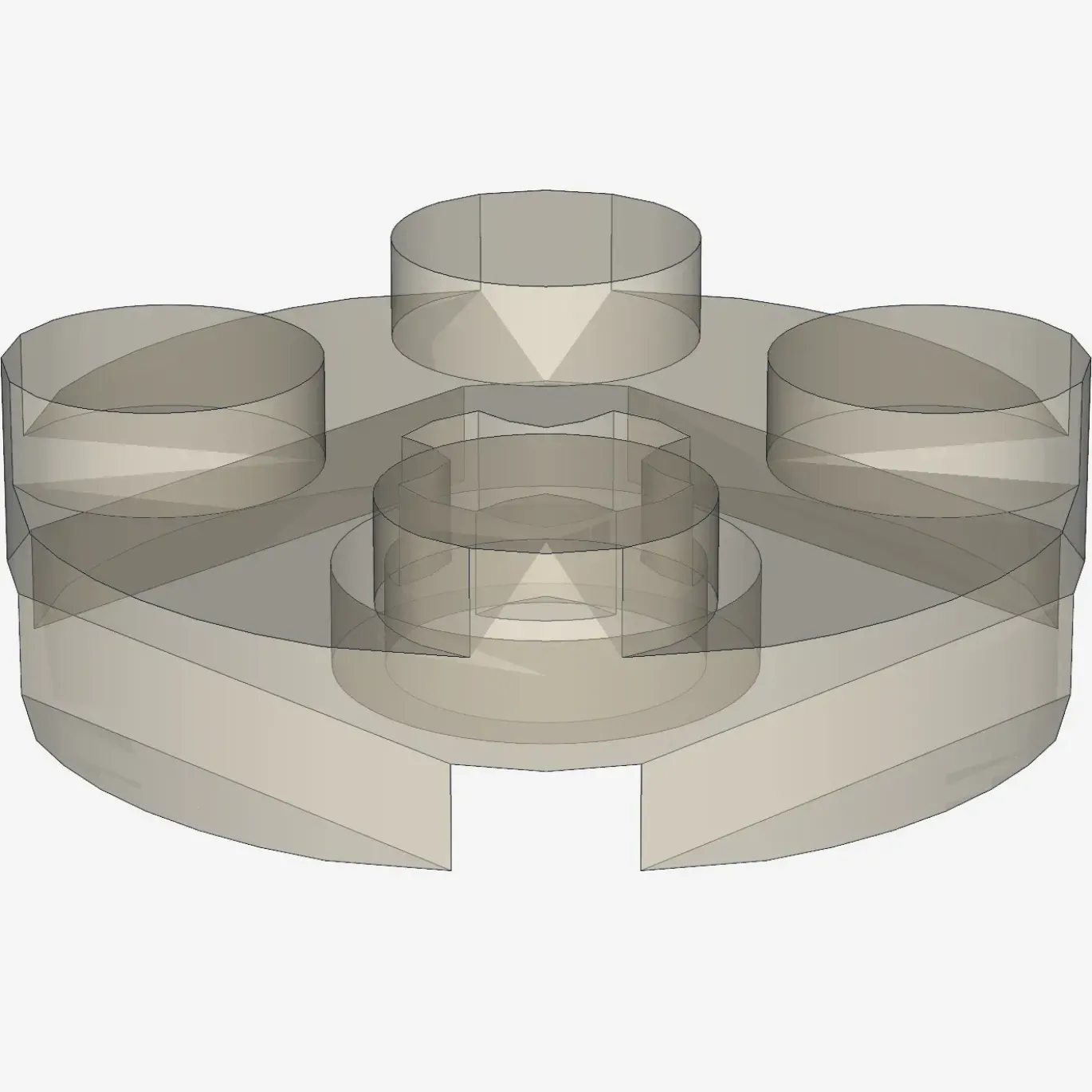 PLATE 2X2 ROUND X 100