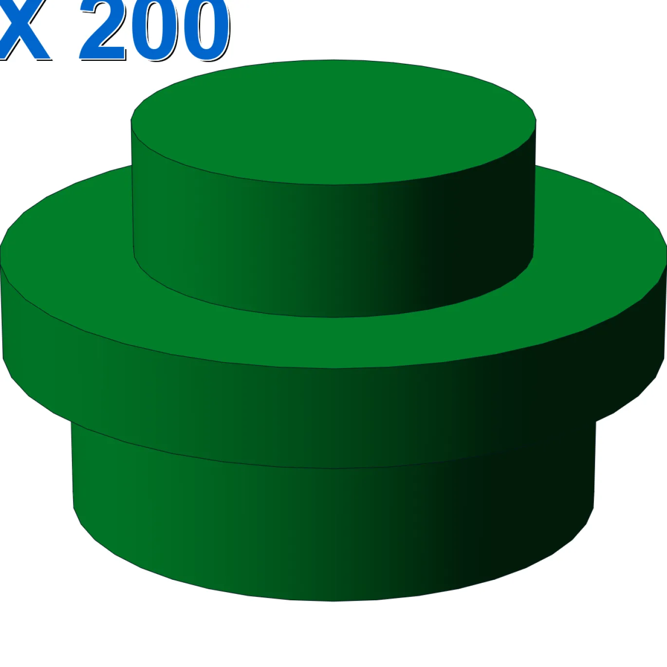 PLATE 1X1 ROUND X 200