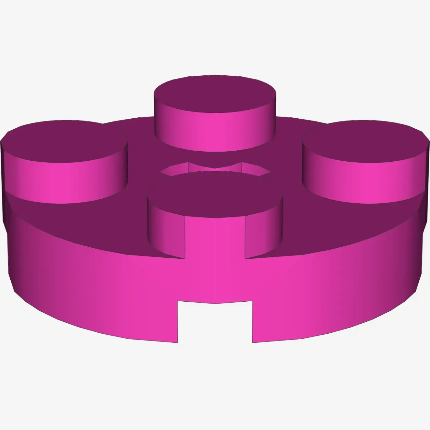 PLATE 2X2 ROUND X 100
