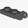 PLATE 1X2 W/FORK/VERTICAL/END X 100