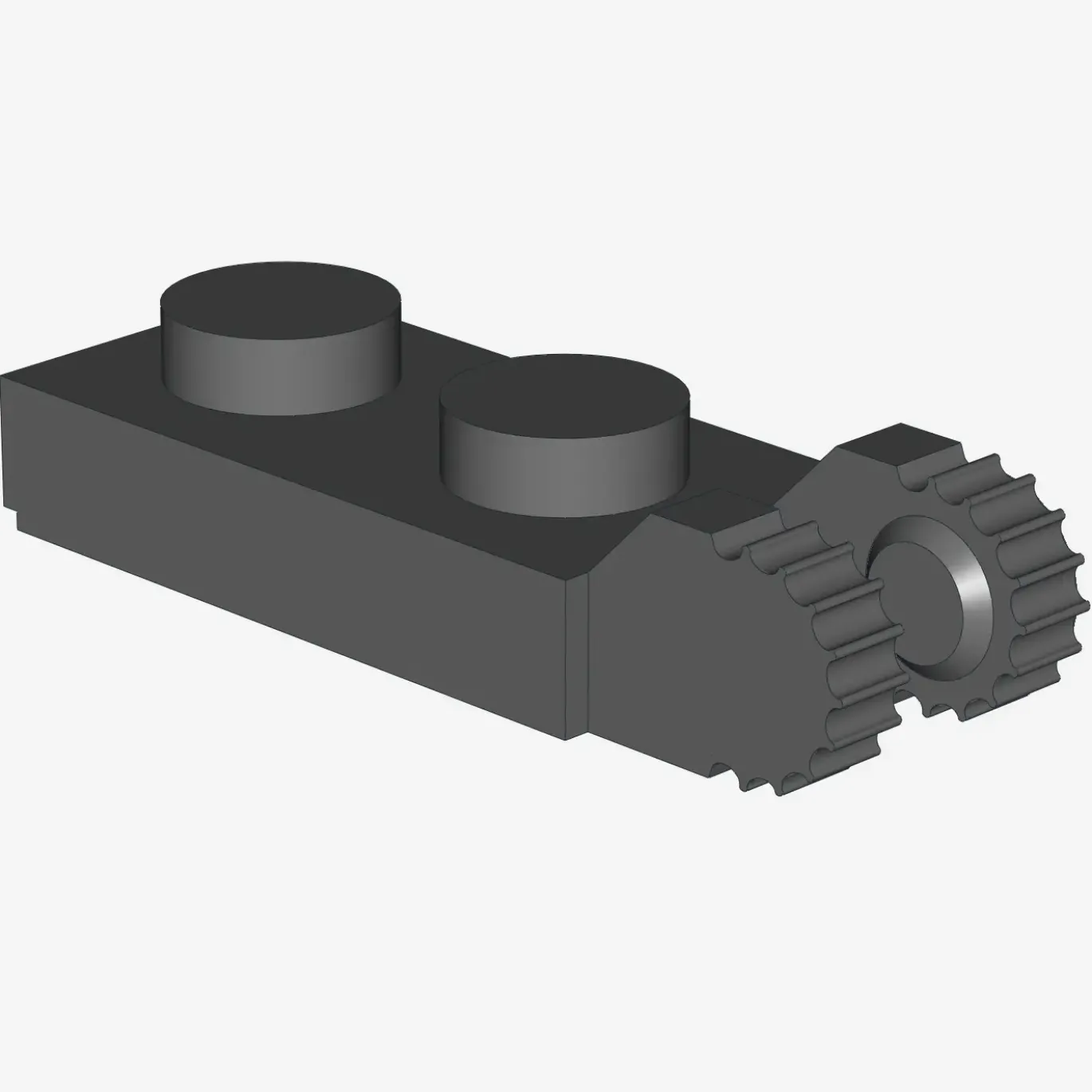 PLATE 1X2 W/FORK/VERTICAL/END X 100