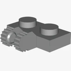 PLATE 1X2 W/FORK, VERTICAL X 100
