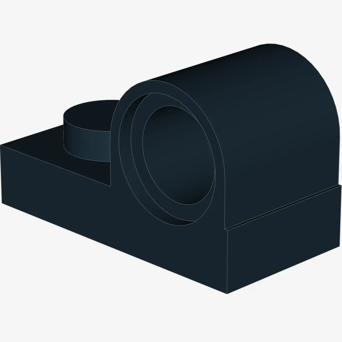 PLATE 1X2 W. HOR. HOLE Ø 4.8 X 100