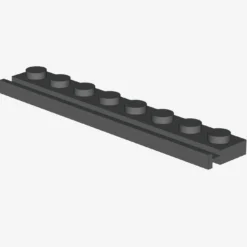 PLATE 1X8 WITH RAIL X 25