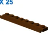 PLATE 1X8 WITH RAIL X 25