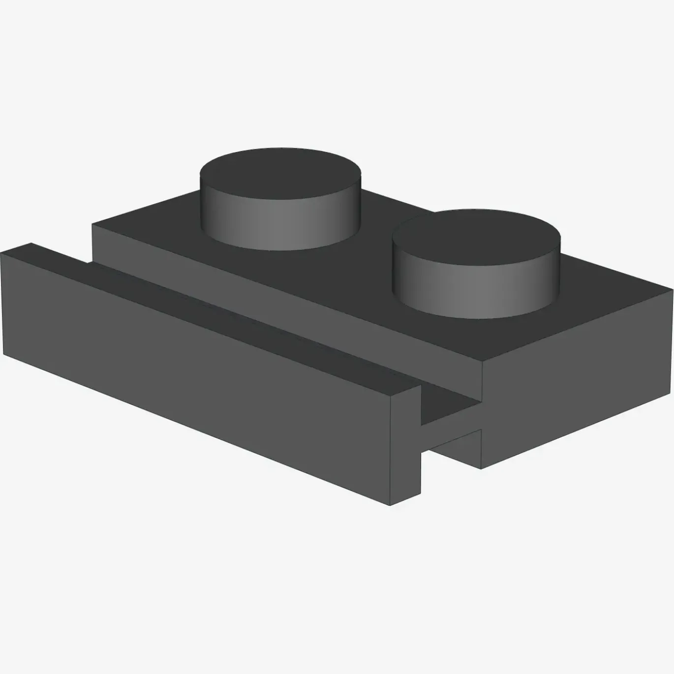 PLATE 1X2 WITH SLIDE X 100