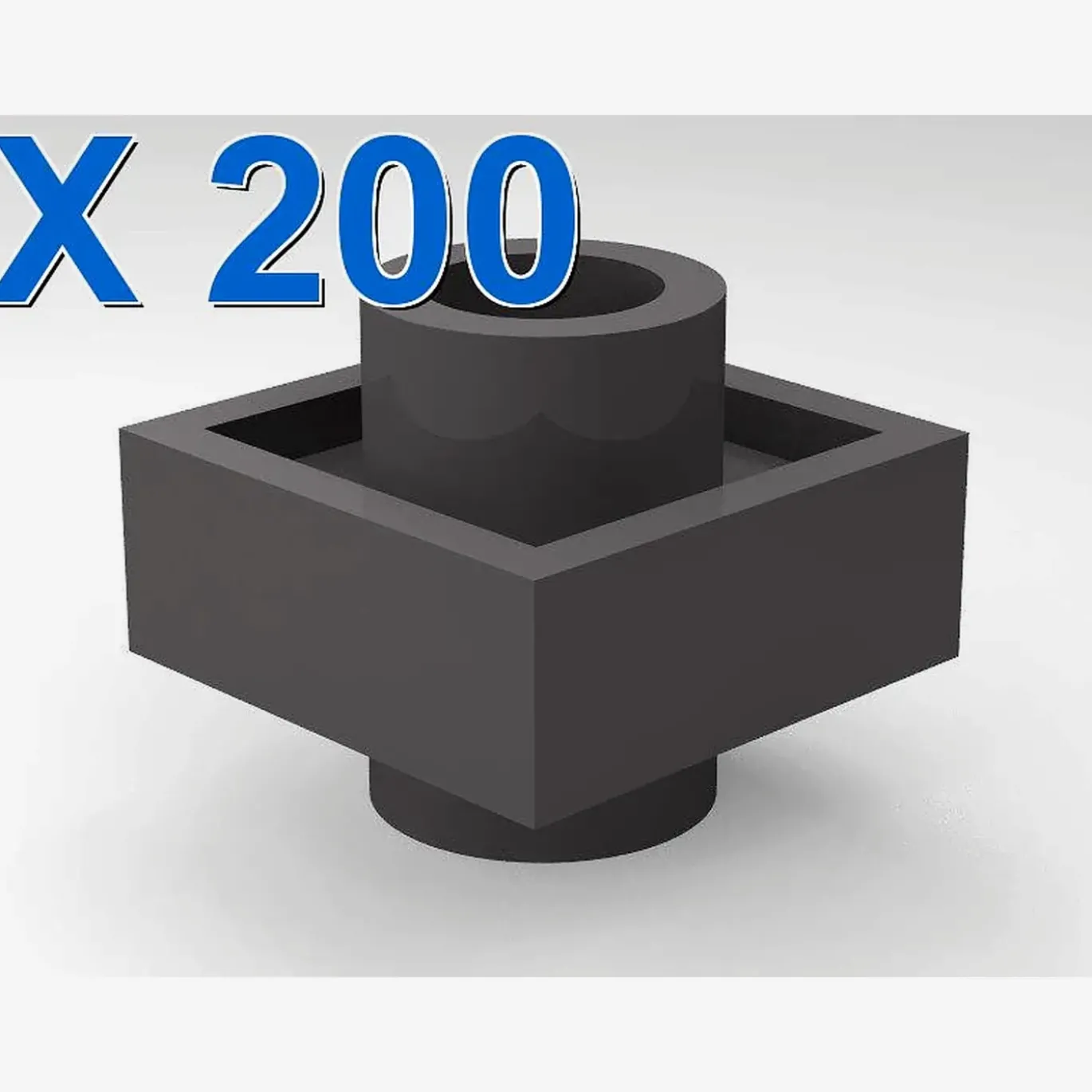 Plate 1x1 with studs on 2 sides X 200