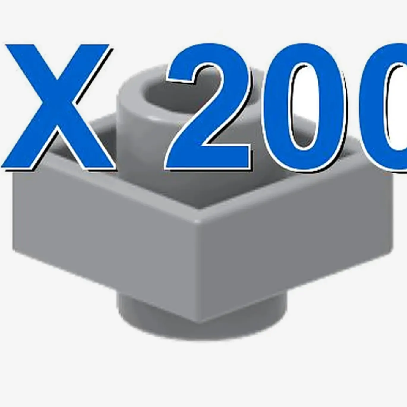 Plate 1x1 with studs on 2 sides X 200