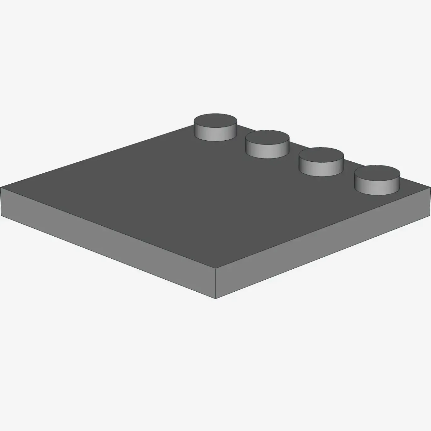 PLATE 4X4 W. 4 KNOBS X 20