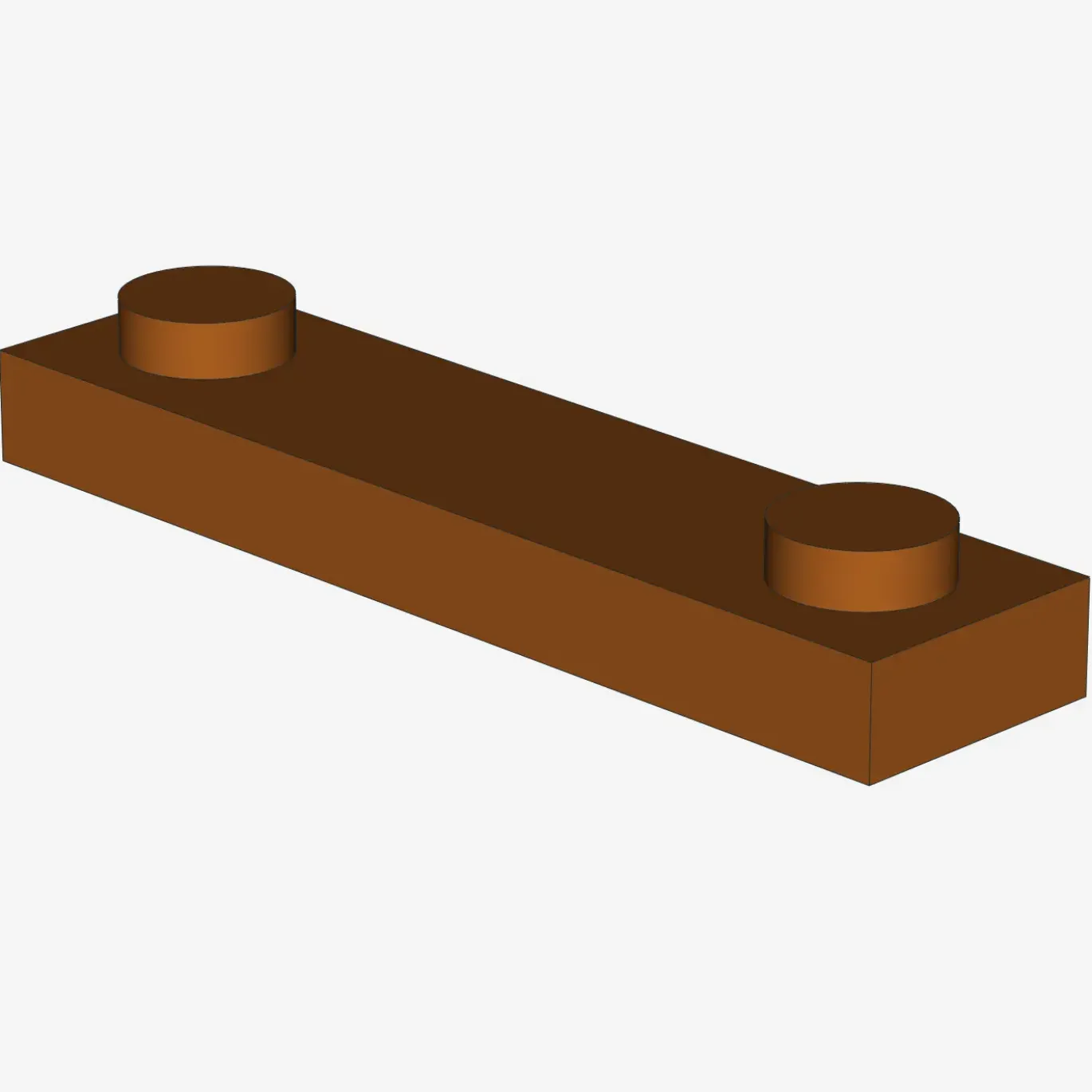 PLATE 1X4 W. 2 KNOBS X 100