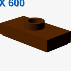 PLATE 1X2 W. 1 KNOB X 600