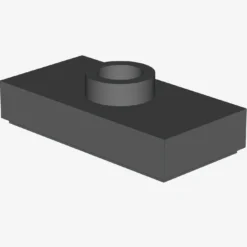 PLATE 1X2, W/ 1 KNOB X 100