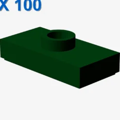 PLATE 1X2 W. 1 KNOB X 100