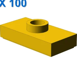 PLATE 1X2 W. 1 KNOB X 100
