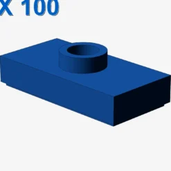 PLATE 1X2 W. 1 KNOB X 100