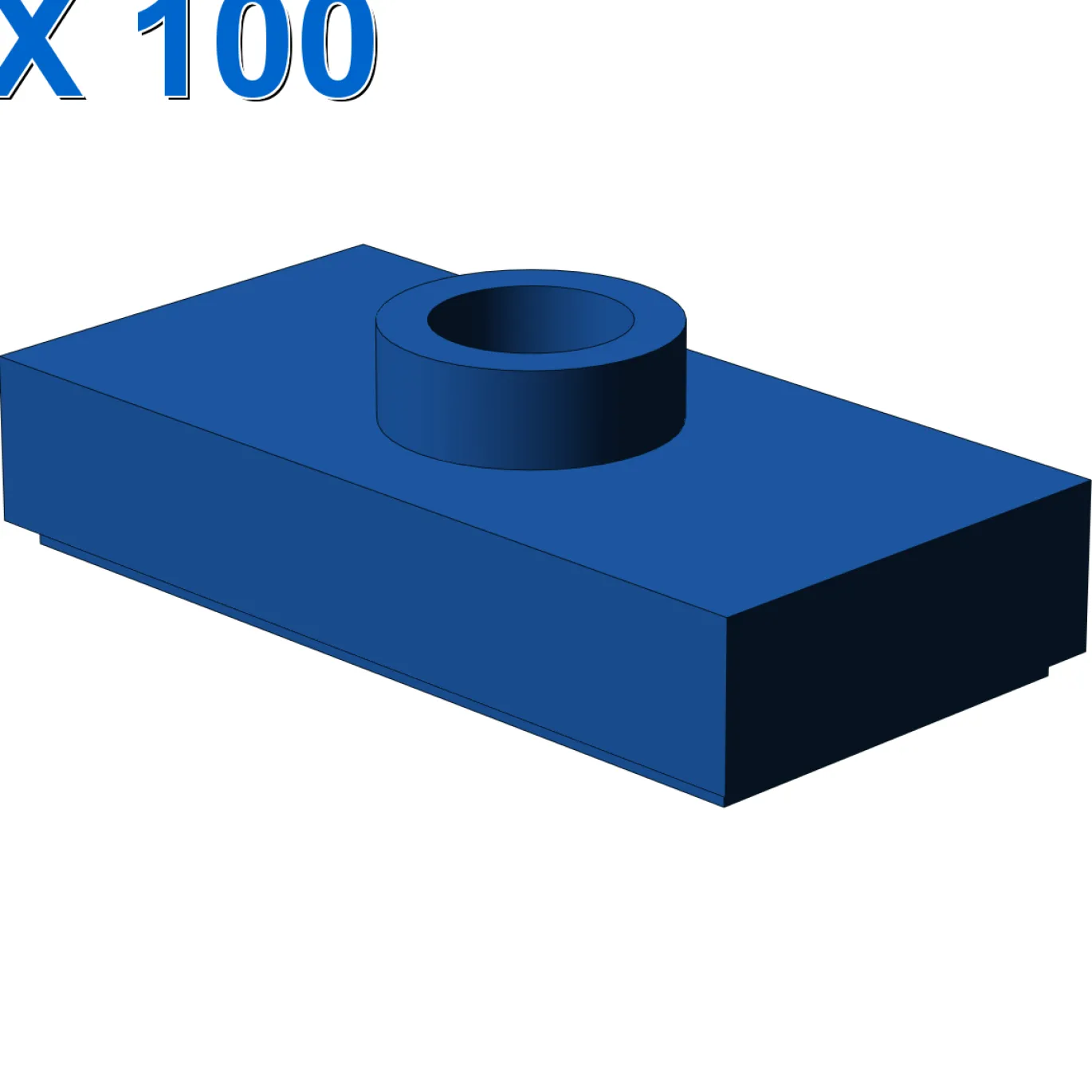 PLATE 1X2 W. 1 KNOB X 100