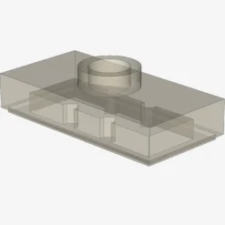 PLATE 1X2, W/ 1 KNOB X 100