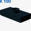PLATE 1X2 W. 1 KNOB X 100