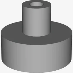PLATE 1X1 W/3.2 SHAFT/1.5 HOLE X 200