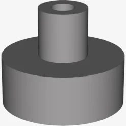 PLATE 1X1 W/3.2 SHAFT/1.5 HOLE X 200