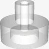 PLATE 1X1 W/3.2 SHAFT/1.5 HOLE X 200