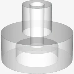 PLATE 1X1 W/3.2 SHAFT/1.5 HOLE X 200