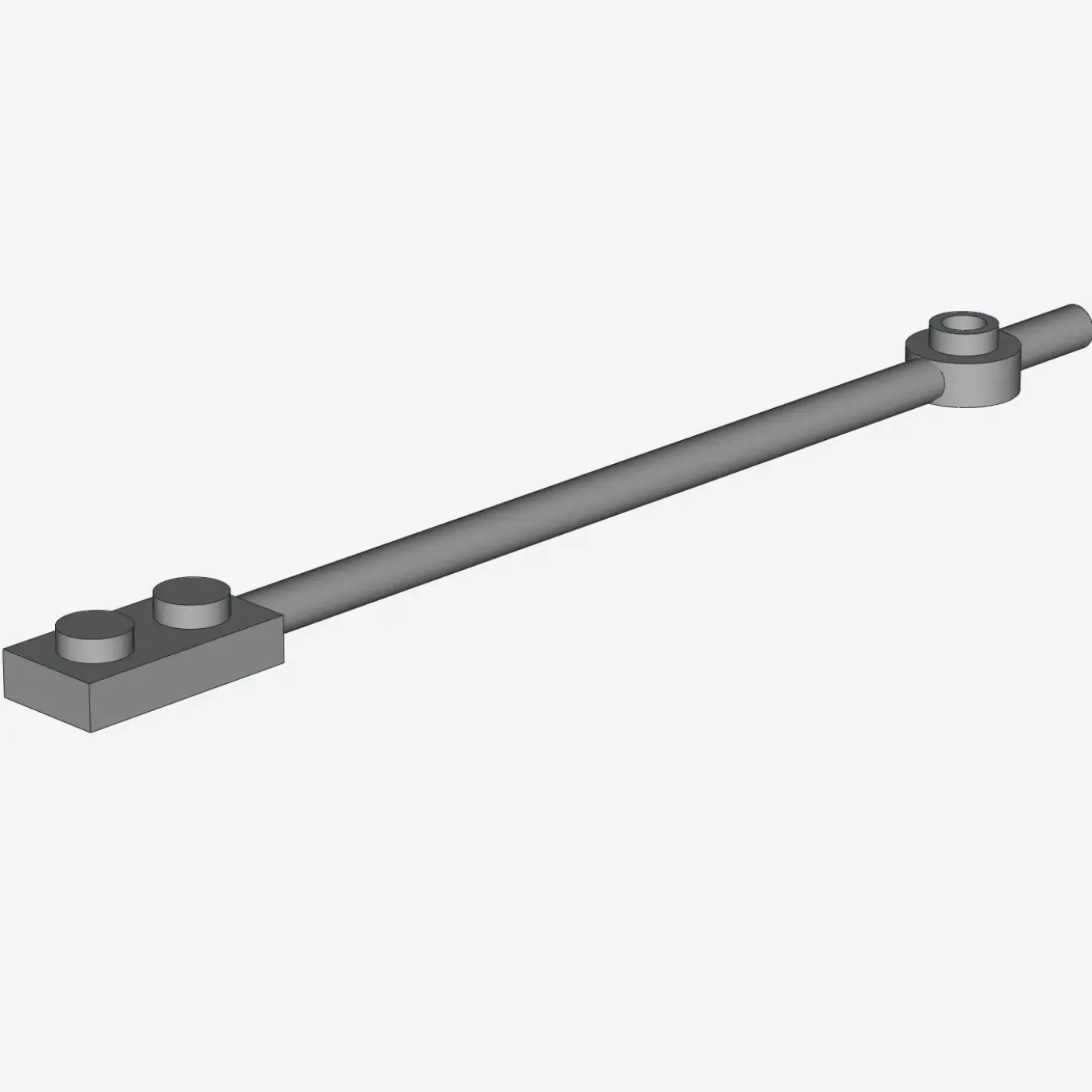 PLATE 1X2 W. SHAFT 12M X 50