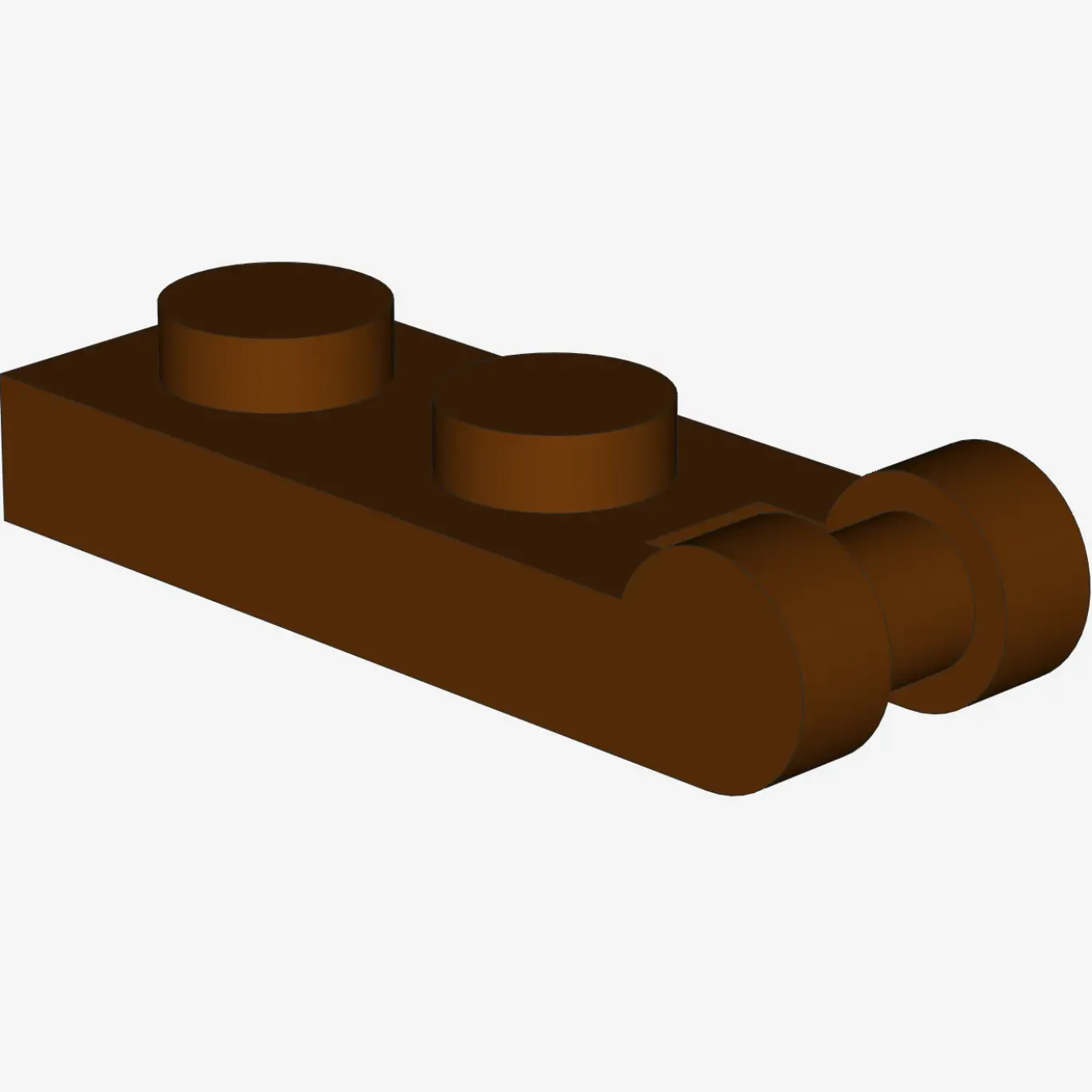 PLATE 1X2 W/SHAFT Ø3.2 X 100