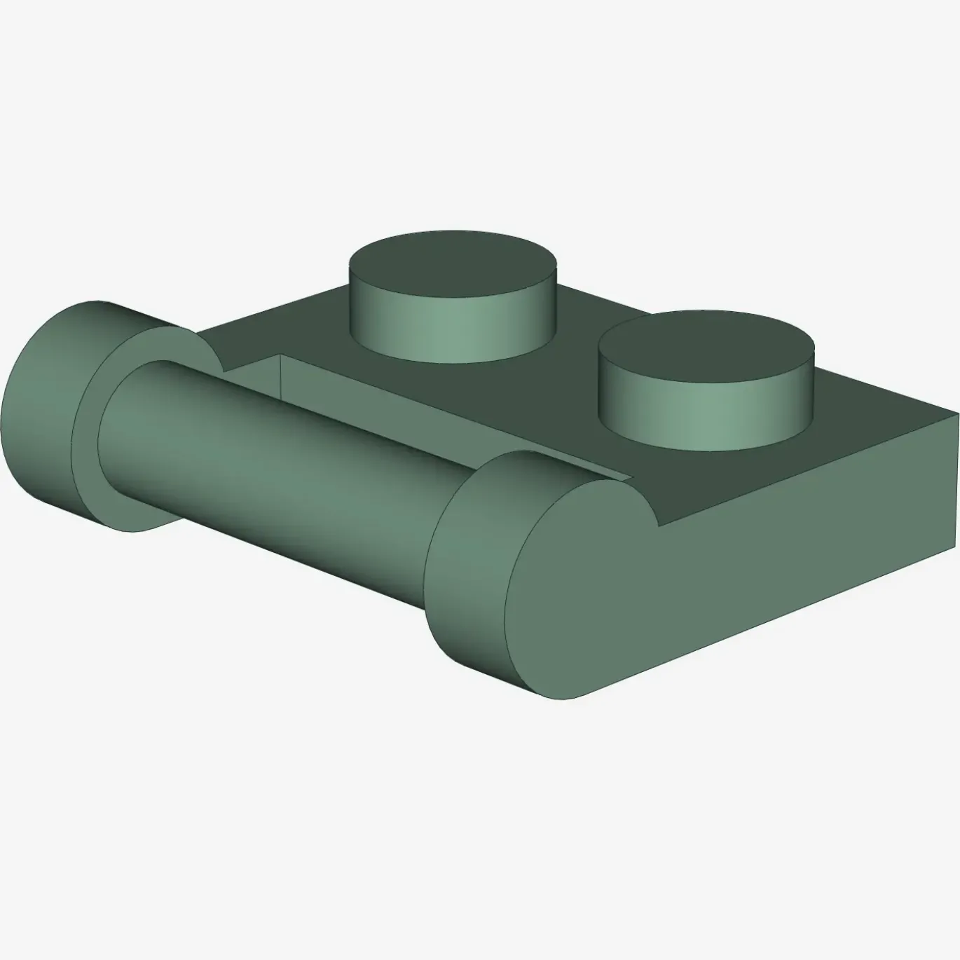 PLATE 1X2 W. STICK 3.18 X 100