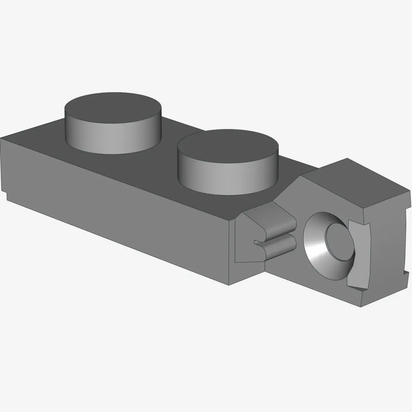 PLATE 1X2 W/STUB VERTICAL/END X 100
