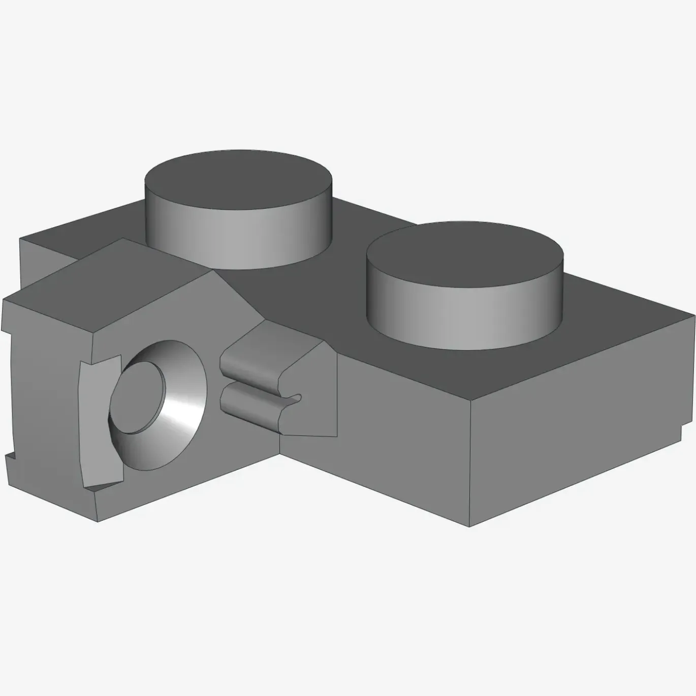 PLATE 1X2 W. STUB/VERTICAL X 100