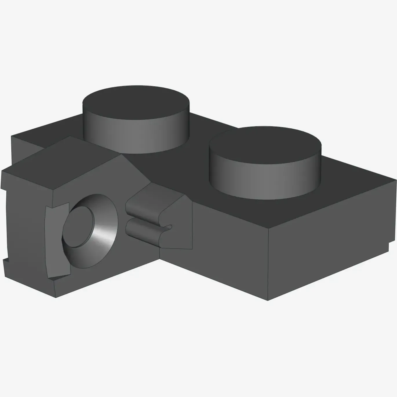 PLATE 1X2 W. STUB/VERTICAL X 100