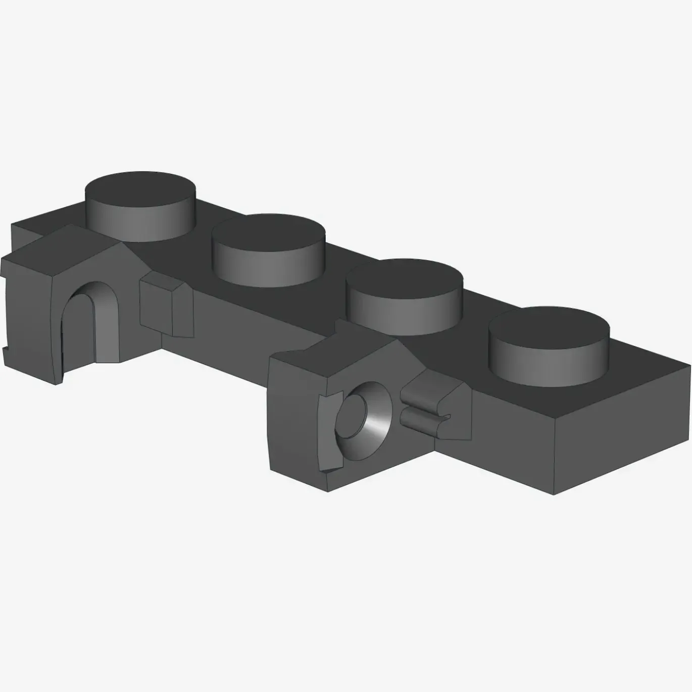PLATE 1X4 W/STUMPS VERTICAL X 50